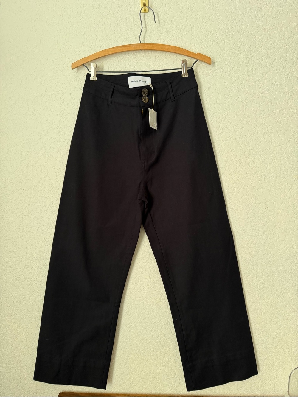 Nwt Maria Stanley Luna Pant 2.0 | Noir |Organic Size 4 Black — image 4 of 8